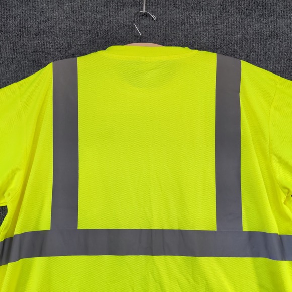 FedEx Men's Reflective Uniform T Shirt Green Size 2X Type R Class 2 Employee - Picture 3 of 12